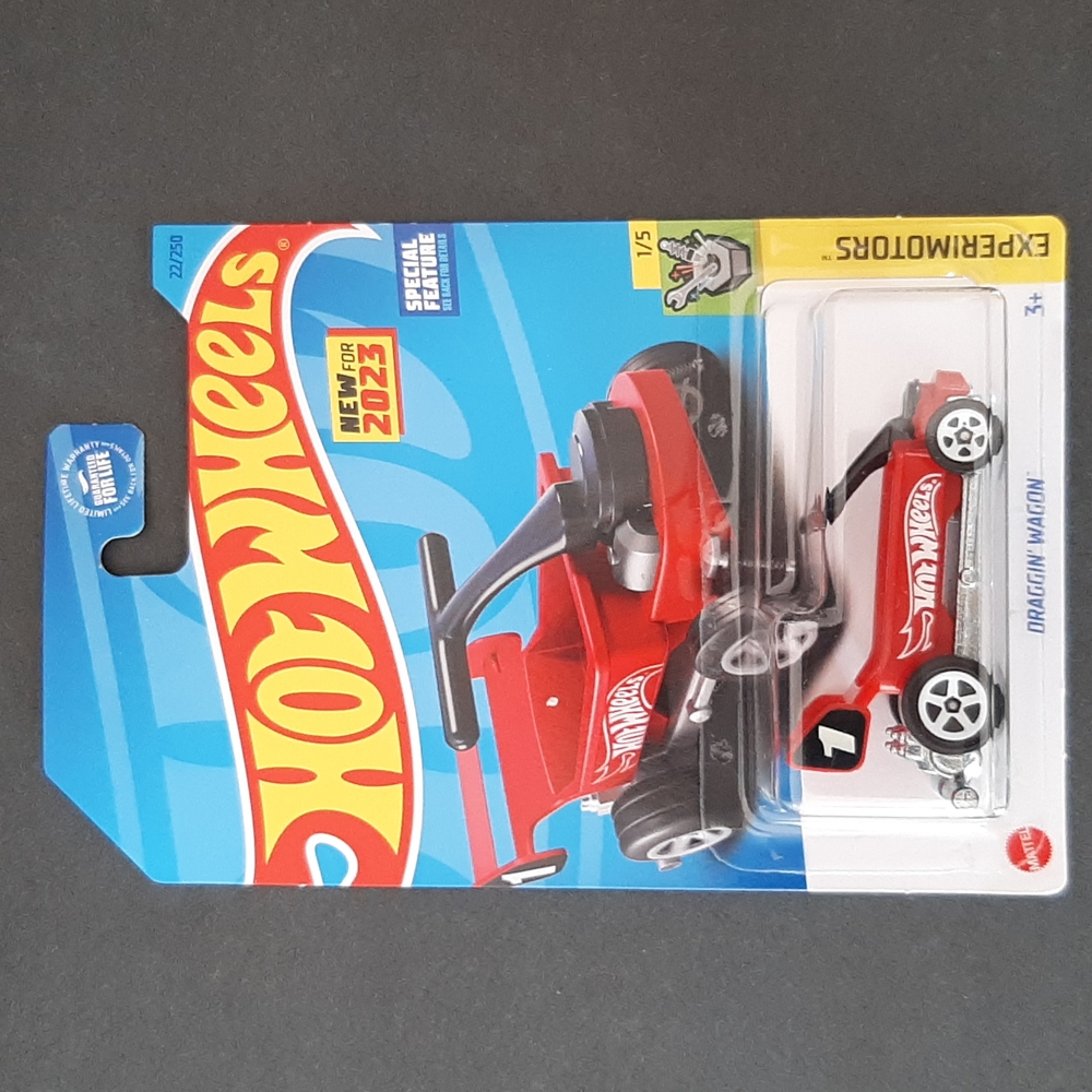 Hot Wheels Draggin' Wagon Red 2023 Experimotors Collection